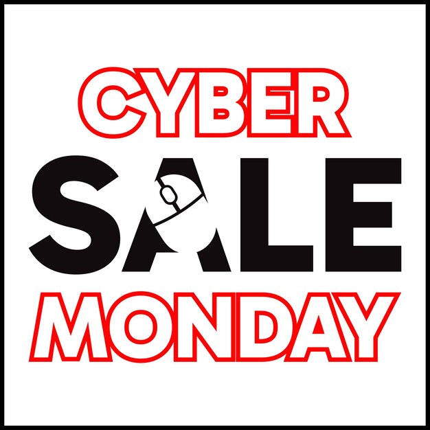 Vettore progettazione vettoriale delle vendite di cyber monday