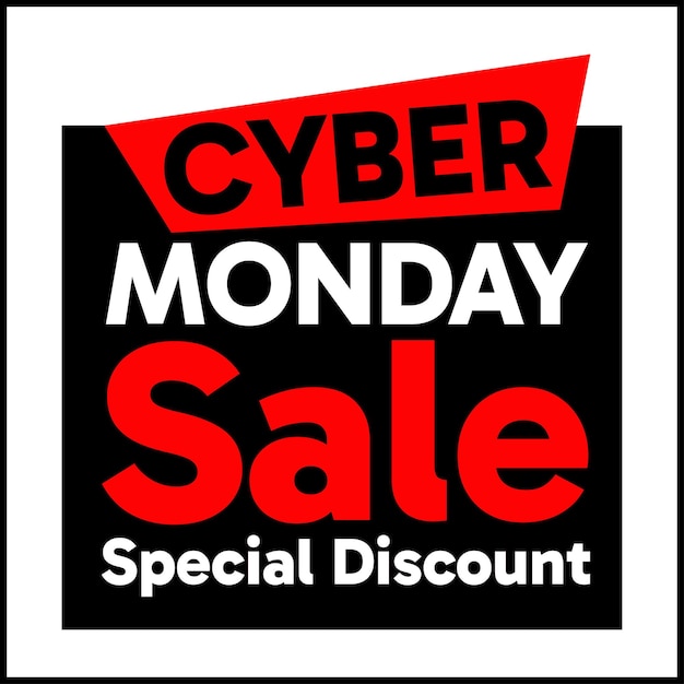 Progettazione vettoriale delle vendite di cyber monday