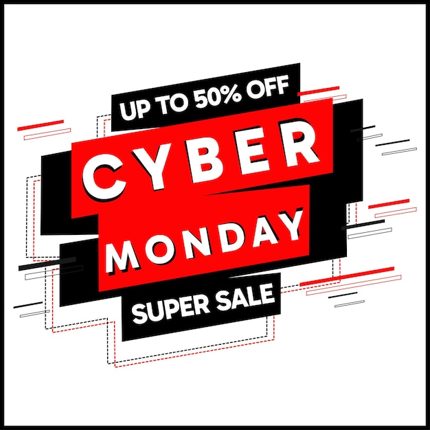 Cyber monday sale vector image design