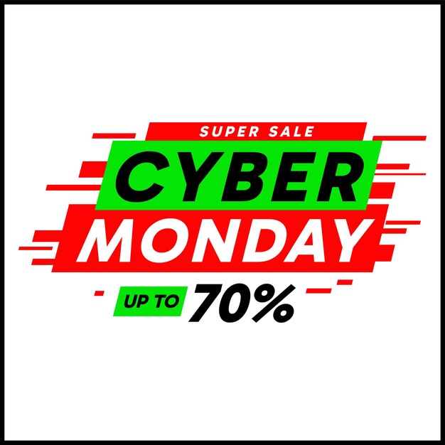 Cyber monday sale vector image design