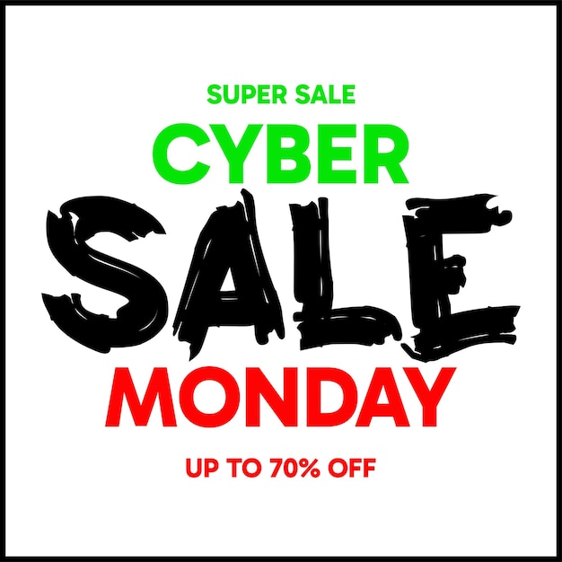 Cyber monday sale vector image design