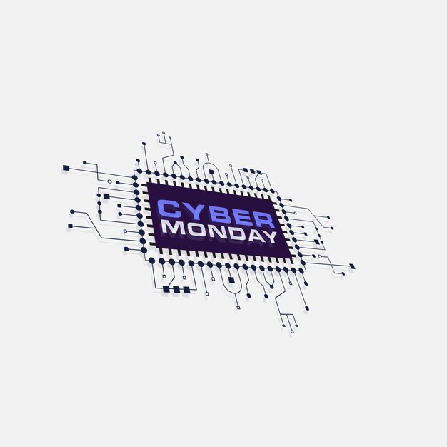 Cyber monday vector design