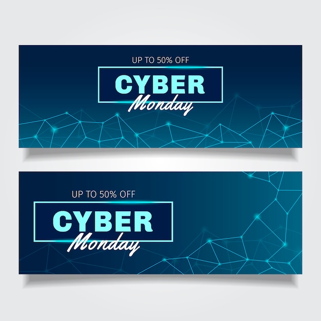 Vector cyber ​​monday web banner