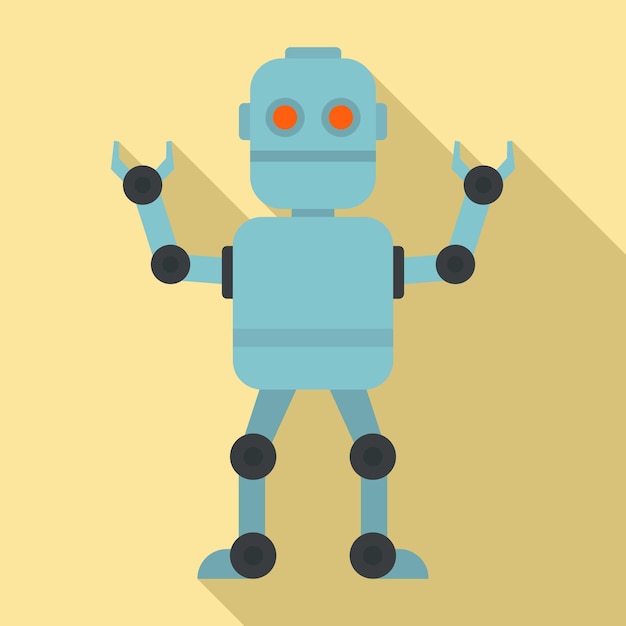 Cyber robot icon Flat illustration of cyber robot vector icon for web design