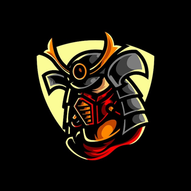 CYBER SAMURAI E SPORT MASCOT LOGO