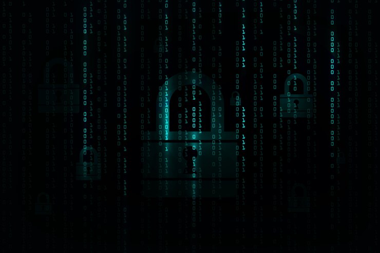 Vector cyber security concept . abstract background technology.