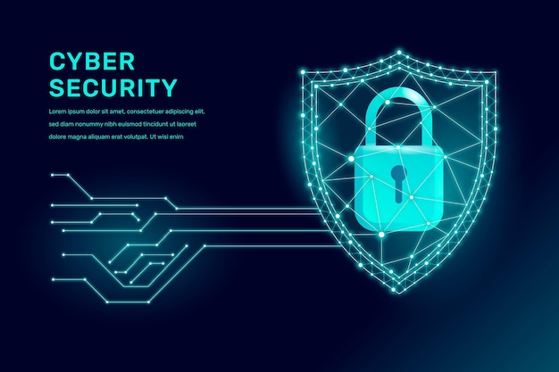 Vector cyber security concept