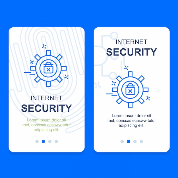 Cyber security creative design vector