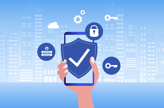 cyber security and data protection privacy pdpa concept businessman secure data management and pro