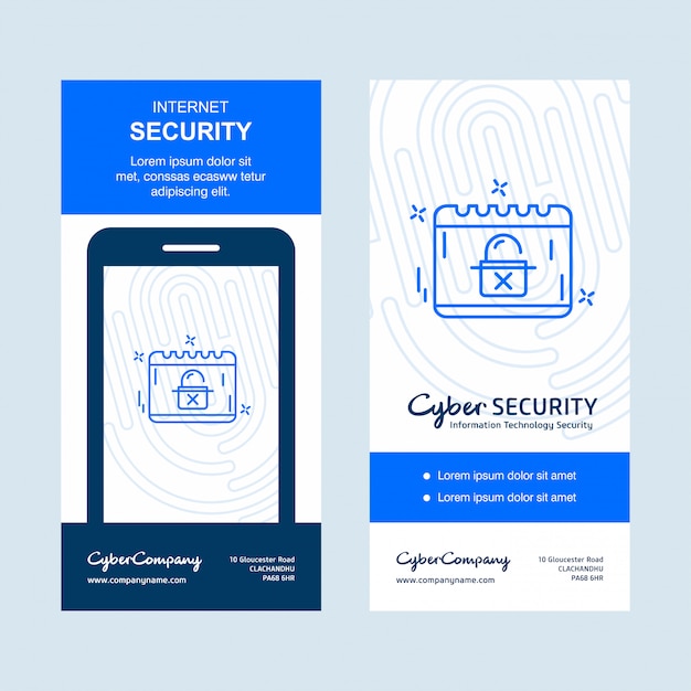 Cyber security design vector 