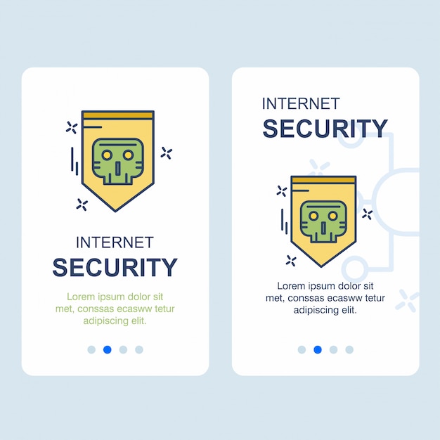 Cyber security design vector