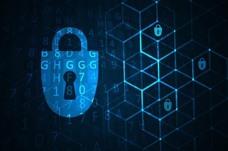 Vector cyber security illustration