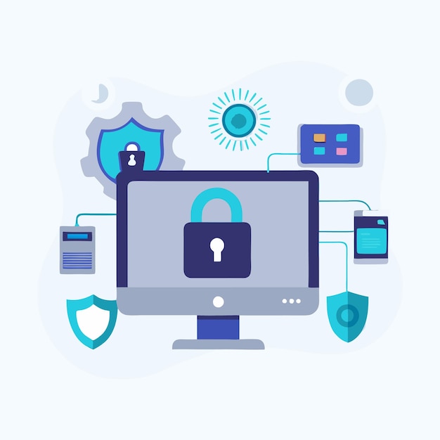 cyber security infographics vector resources