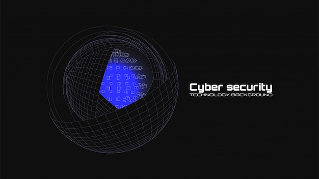 Cyber security and information protection concept