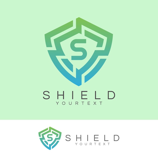 Vector cyber security initial letter s logo design