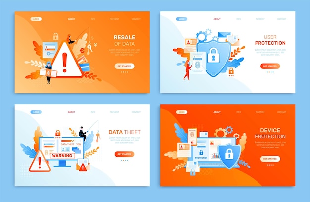 Cyber security landing page banner