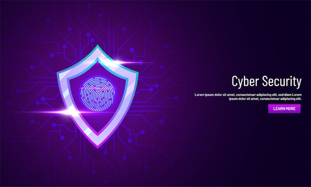 Cyber Security landing page design 