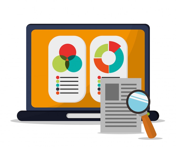 Vector cyber security and laptop design