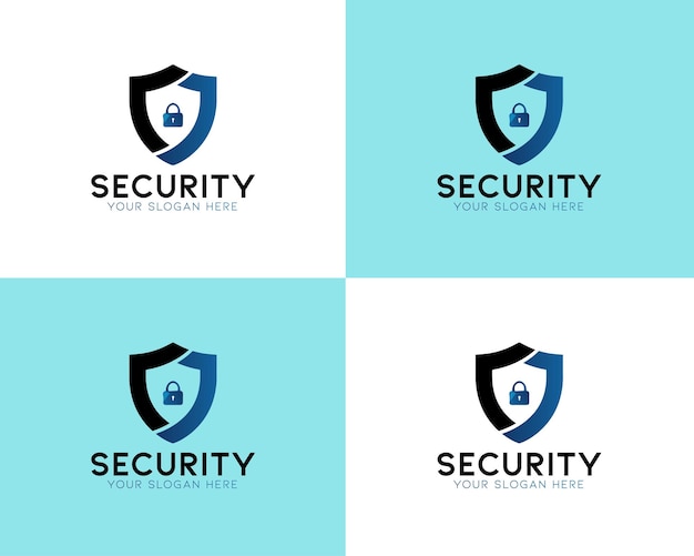 Cyber Security Shield Vector logo design