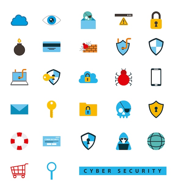 감시 보안 키홀 바이러스 스파이더에 대한 사이버 보안 기술 스티커