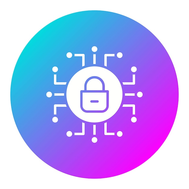 Vector cyber security vector icon can be used for web hosting iconset