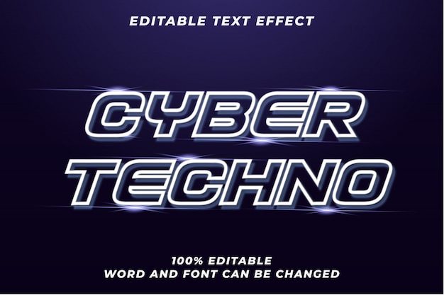 Cyber techno tekststijleffect