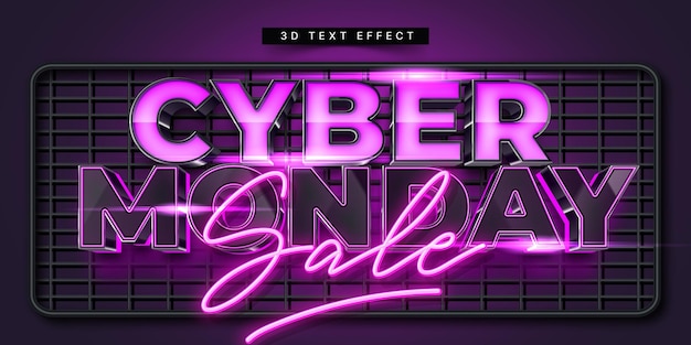 Vector cyber technology text effect generator