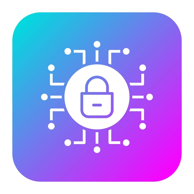 Cyberbeveiliging vector icoon Kan worden gebruikt voor Web Hosting iconset