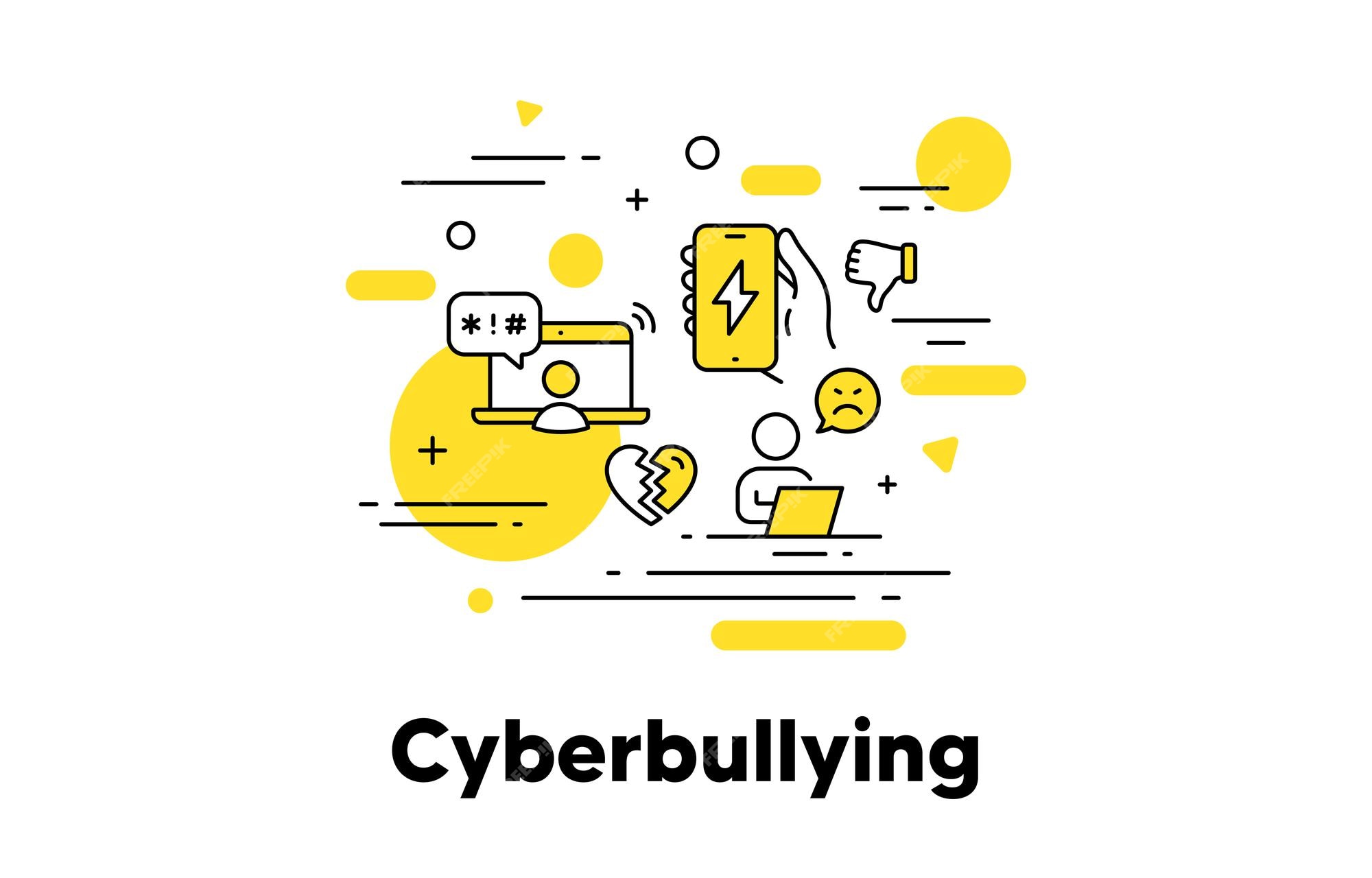 Abuse, bully, cyber bullying, social crime, threat icon - Download on