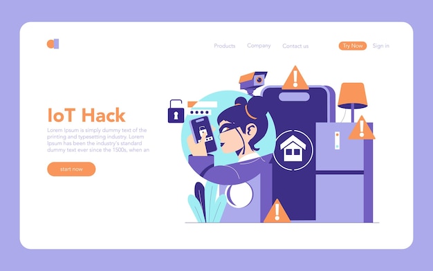 Cybercrime Flat Vector Illustration