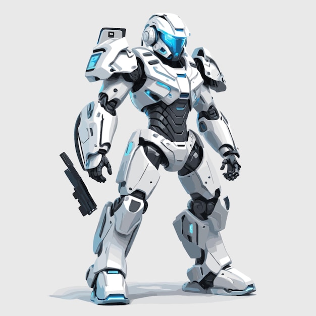 Vector cybernetic vector on a white background