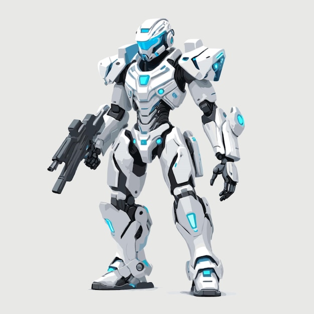 Vector cybernetic vector on a white background