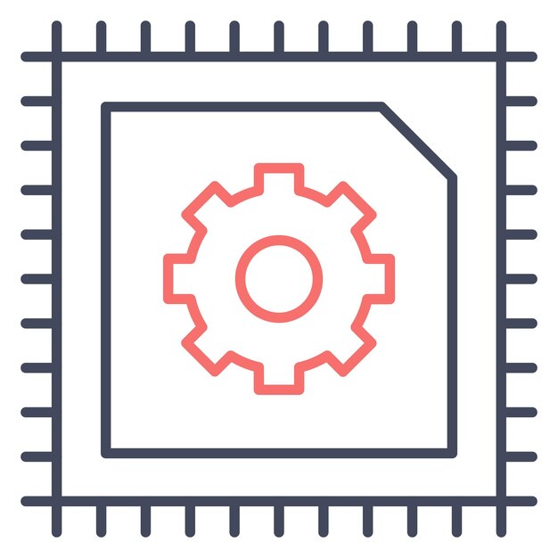 Cybernetica Vector Illustratie Stijl
