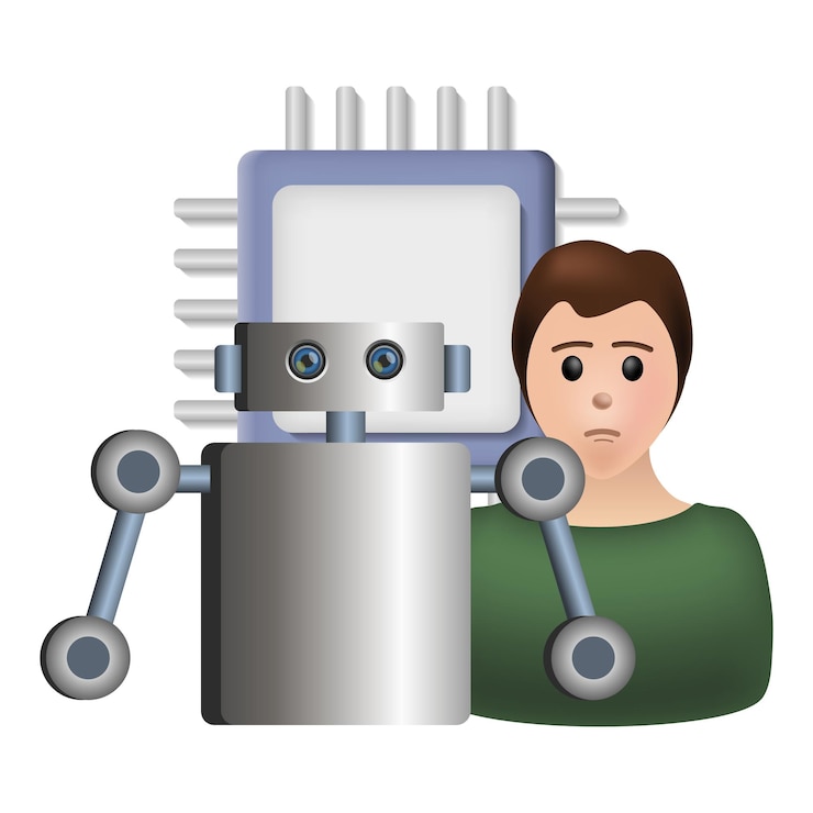 Vector cybernetics icon 3d illustration from future technology collection creative cybernetics 3d icon for web design templates infographics and more
