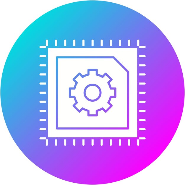 Cybernetics vector icoon Kan worden gebruikt voor Data Analytics iconen