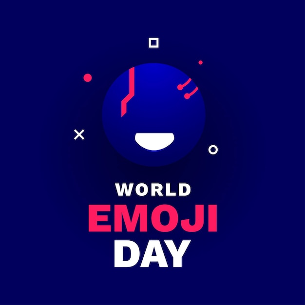 Cyberpunk emoji dag evenement icoon chat