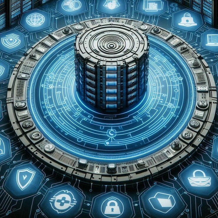 Vector cybersecurity dashboard with security alerts and login history