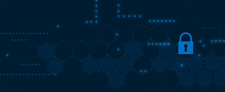 Vector cybersecurity and information or network protection future technology web services for business and internet project