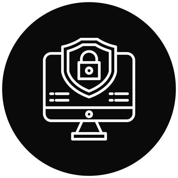 Cybersecurity vector icon Can be used for Business Performance iconset