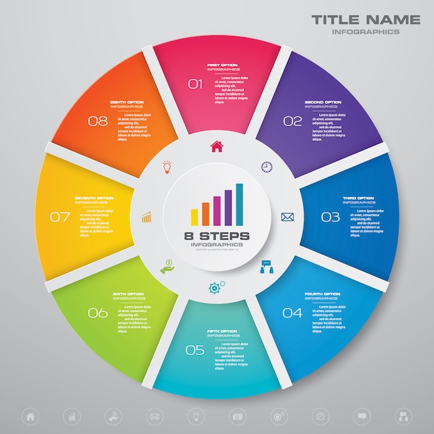 Ciclo grafico infografica.