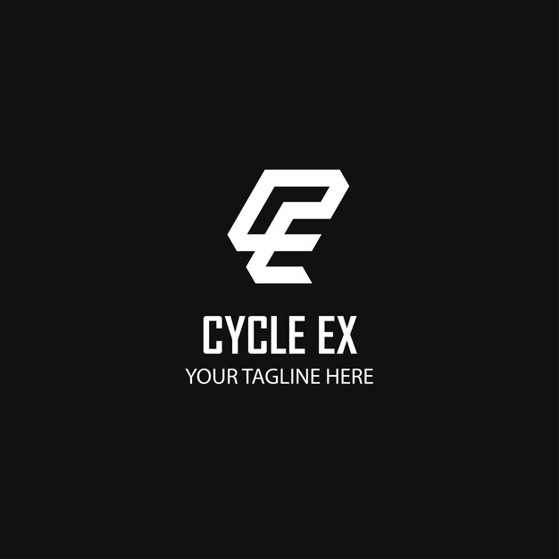 벡터 cycle ex 로고 디자인