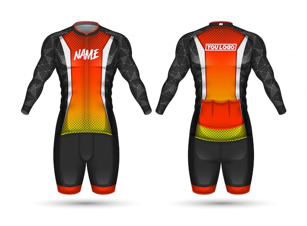 Vector cycle jersey shirt design