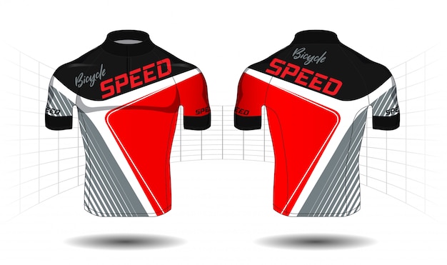 Cycle jersey.sport wear protection equipment vector 