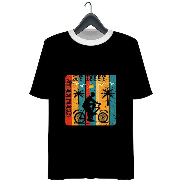 Vector cycle t-shirt design