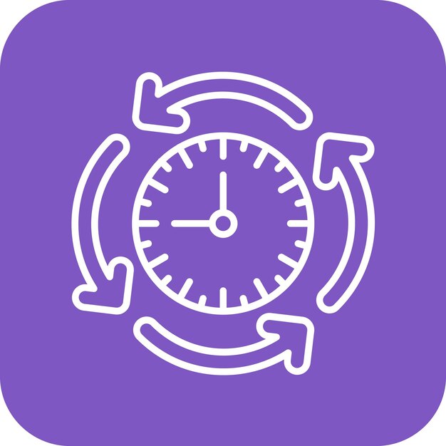 Cycle Time icon vector image Can be used for Factory