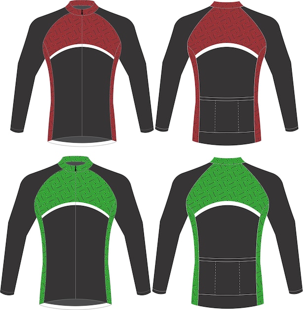 Maglia da ciclismo salopette uniformi mock up