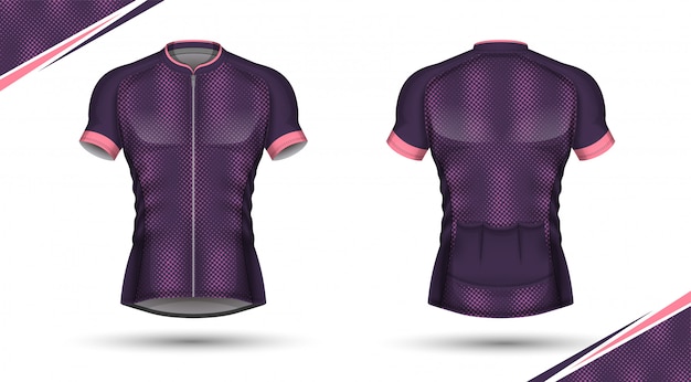 Vector cycling jersey, front and back