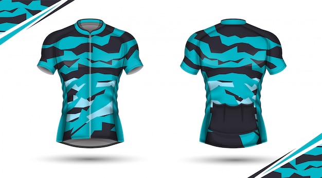 Cycling jersey, front and back