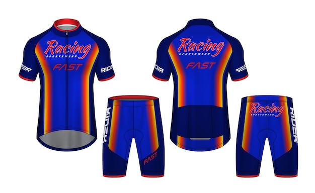 Cycling jersey set design