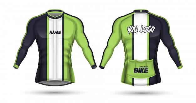 Cycling jersey template